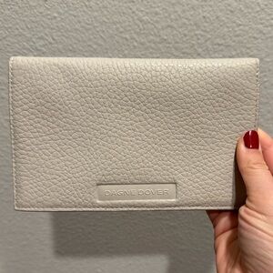 Dagne Dover Pebbled Cream Wallet